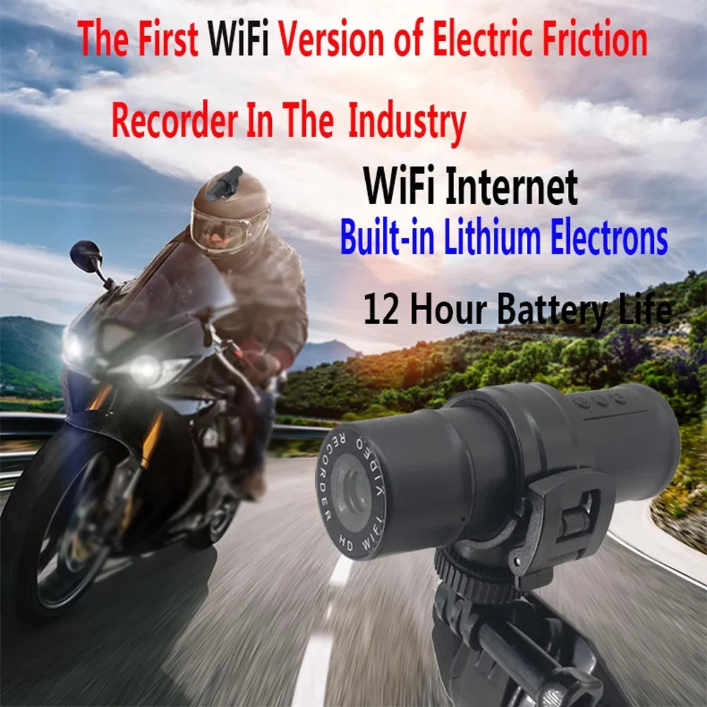 Motorbike 1080P Sports Action Recorder Waterproof  Video Cam WiFi Connection for Bike Motorcycle Electric Bike