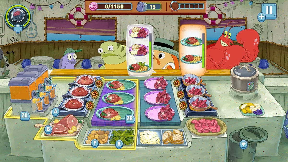 SpongeBob Krusty Cook-Off Extra Krusty Edition, Nintendo Switch, Nighthawk Interactive, 812303018978