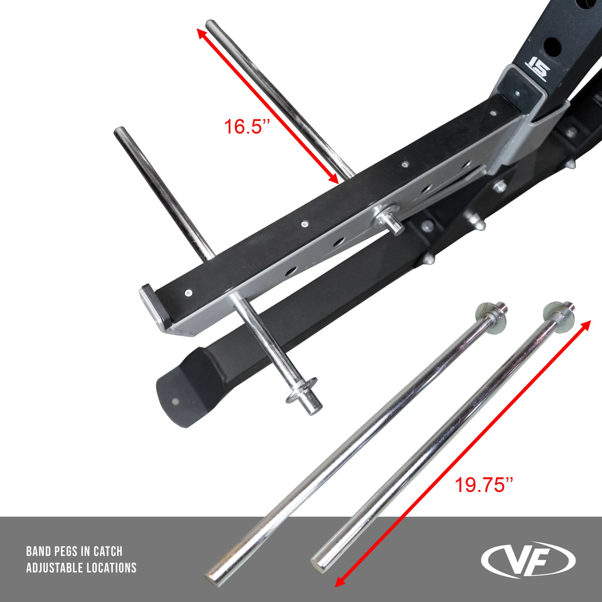 Valor Fitness Half Rack Squat Machine – 5 Position Multi-Grip Pull Up Station - Adjustable Height, Plate & Bar Storage, and Resistance Band Pegs – Max 1000 lbs – Power Rack Equipment --58