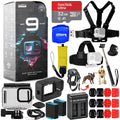 GoPro HERO9 (Black) 5K Action Camera + Extra Batteries + 32GB + Housing Bundle