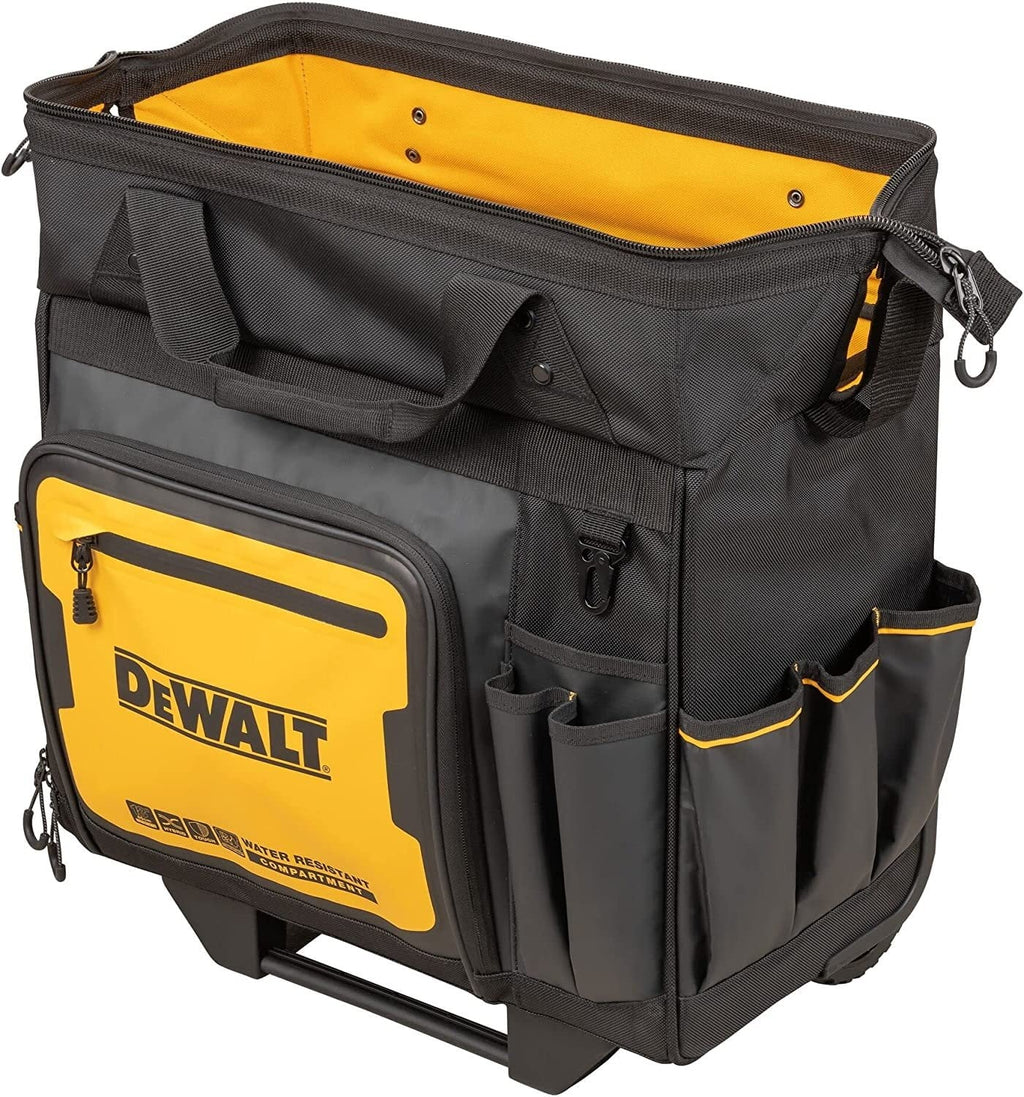Tool Bag with Wheels, Tool Storage and Organization, Durable and Water Resistant, 18 Inch DWST560107
