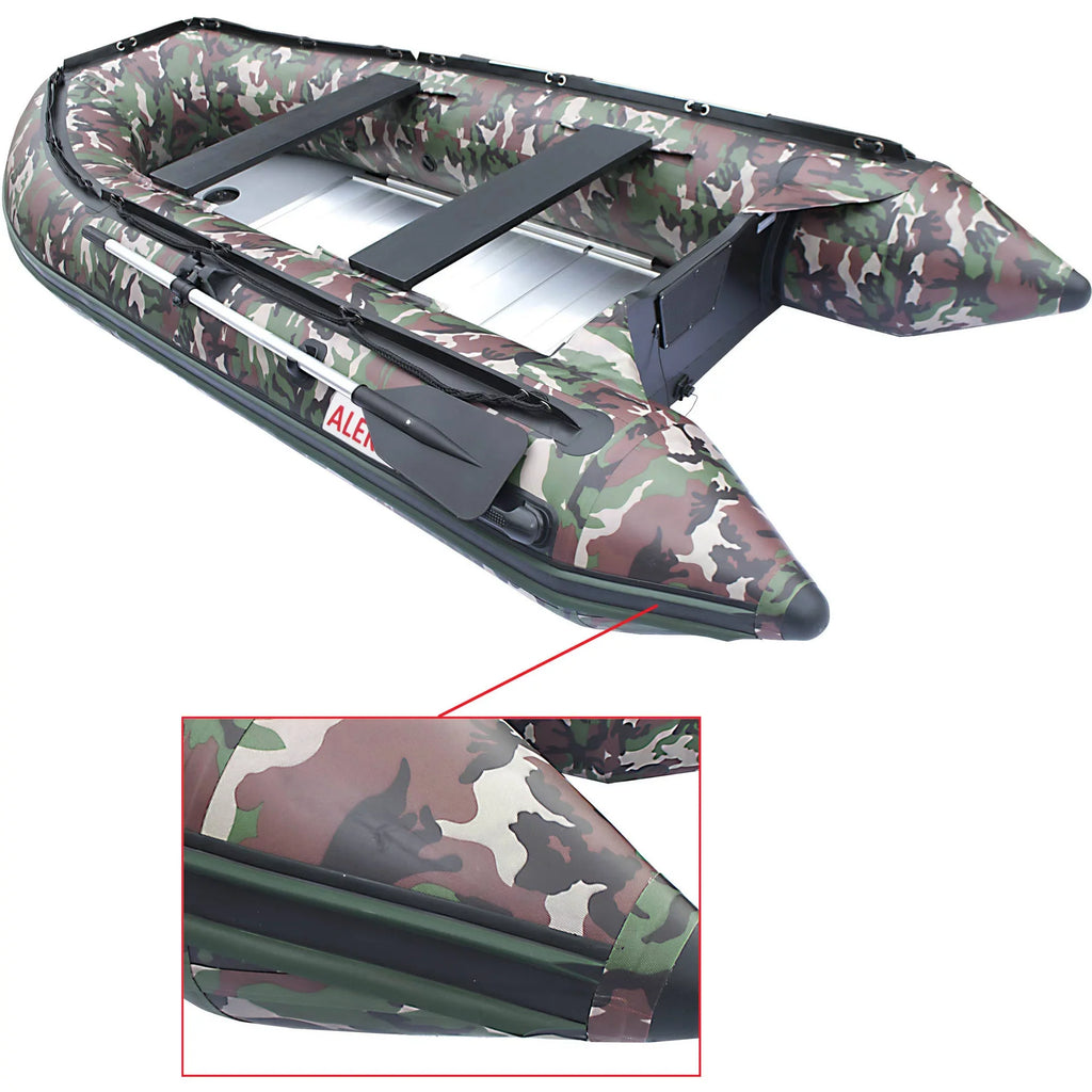 BT320CM Inflatable Fishing Boat 4-Person Raft 10.5 feet - Camouflage