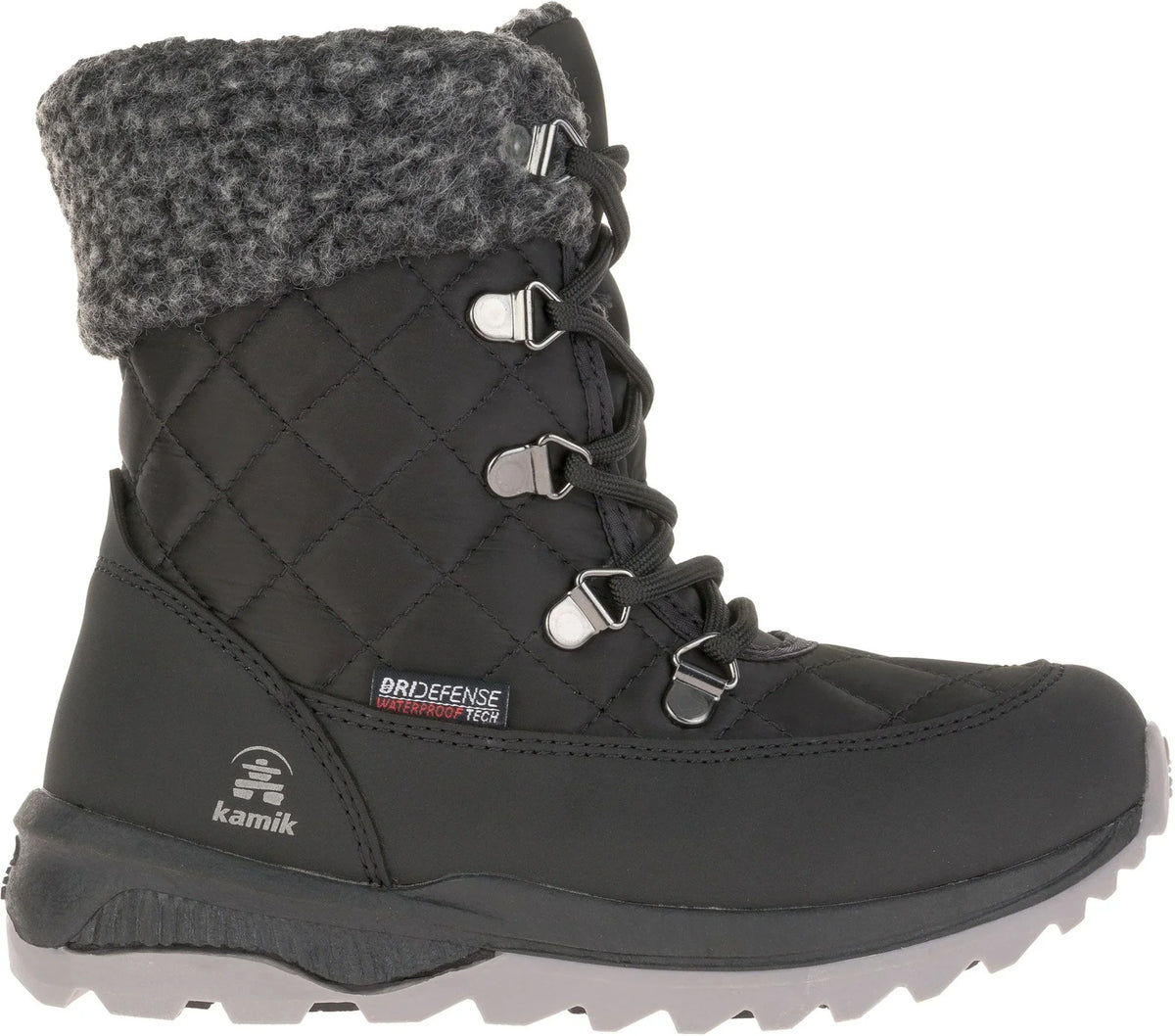 Kamik  Libra big kids Winter waterproof Boots  black Size 3 youth New in  box