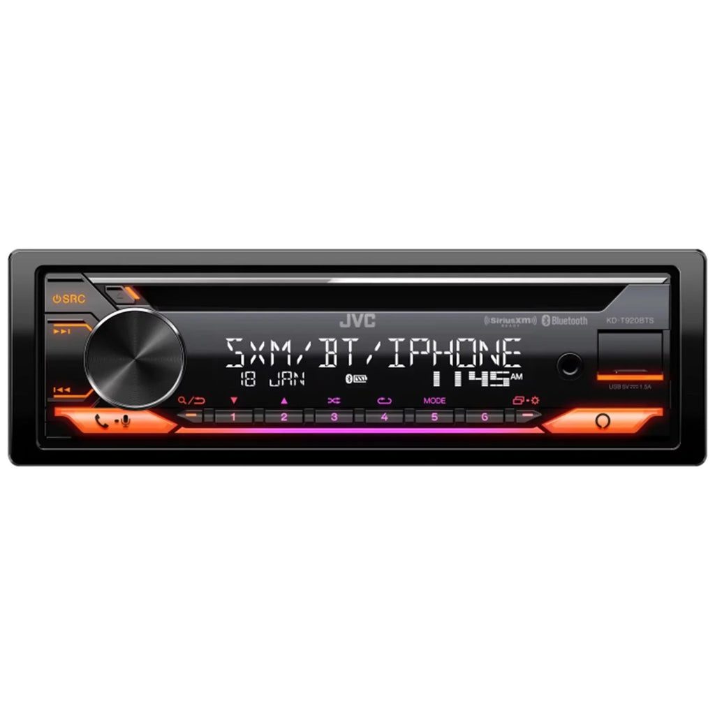 '-T920BTS Single  / Radio Stereo    Player Bluetooth Car Audio Receiver with Amazon Alexa Built-In Bundle with Harley 98-2013 Radio Install Kit, Weathershield Radio Cover