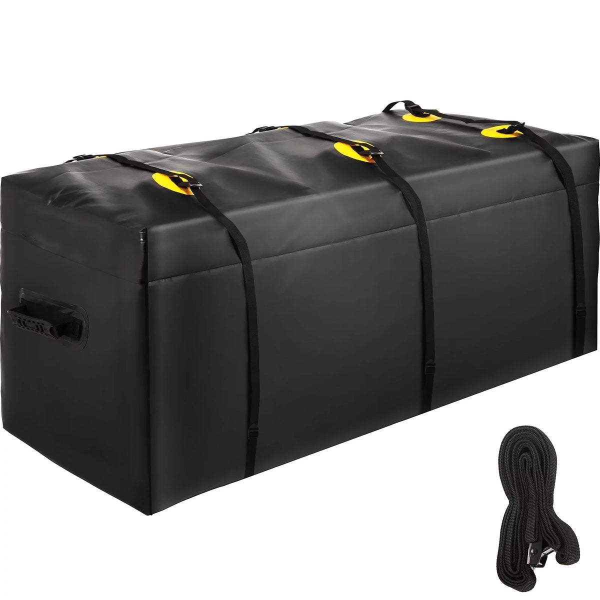 Hitch Cargo Carrier Bag, Waterproof 840D , 60"x24"x26" (22 Cubic Feet), Heavy Duty Cargo Bag for Hitch Carrier with Reinforced Straps, Fits Car Truck  Vans Hitch Basket