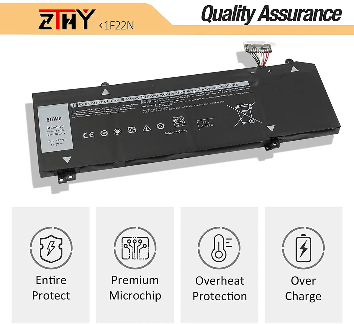 New 1F22N Laptop y Replacement for Dell Alienware M15 P79F M17 R1 P37E P37E001 Dell G7 7590 G7 7790 G5 5590