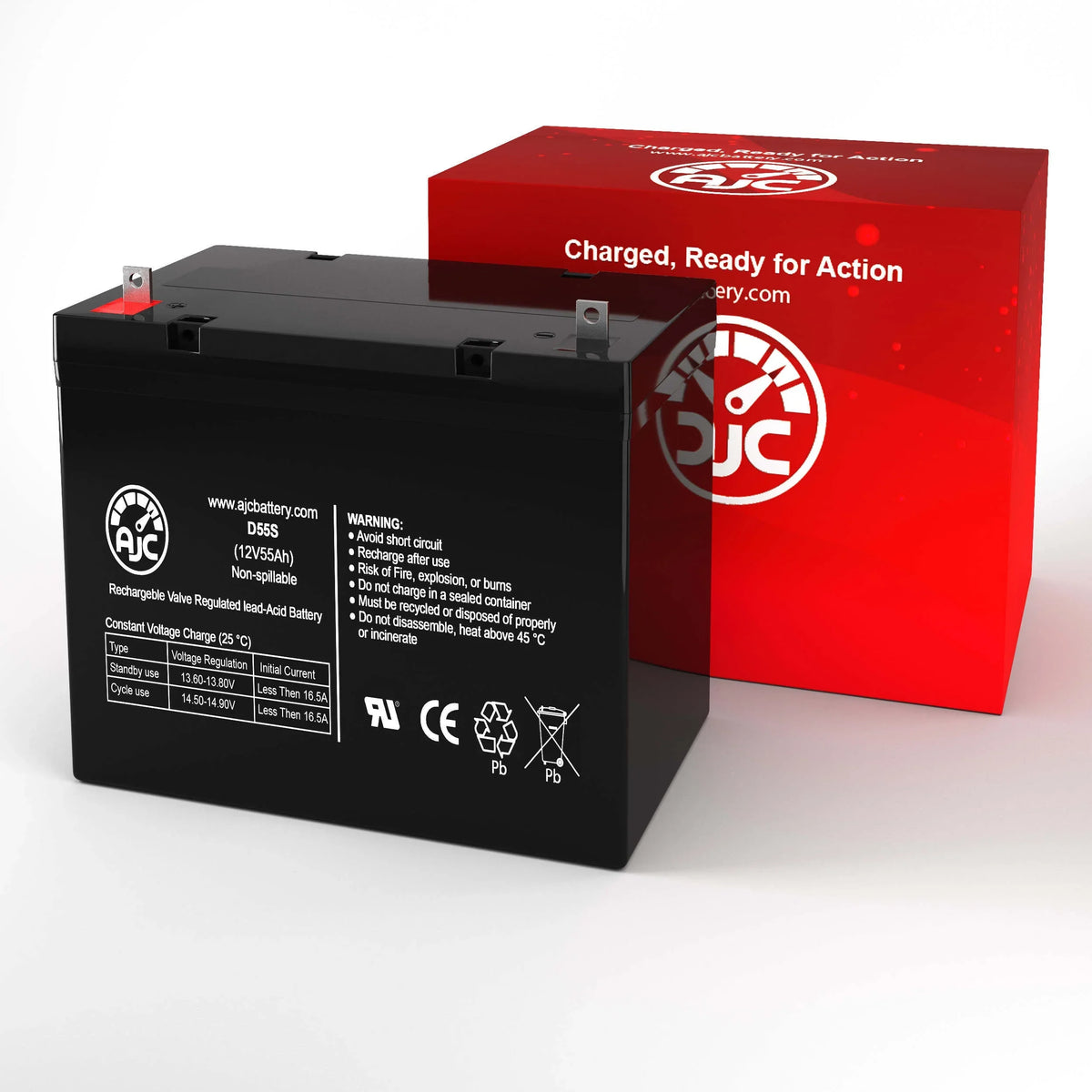 Dalton Tacahe Mid-Wheel Drive PC1451M 12V 55Ah Mobility Scooter Battery - This Is an  Brand Replacement