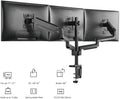 Premium Triple  Monitor Desk Mount Fully Adjustable Gas Spring Stand for Display up to 27 inch, 15.4lbs Weight Capacity