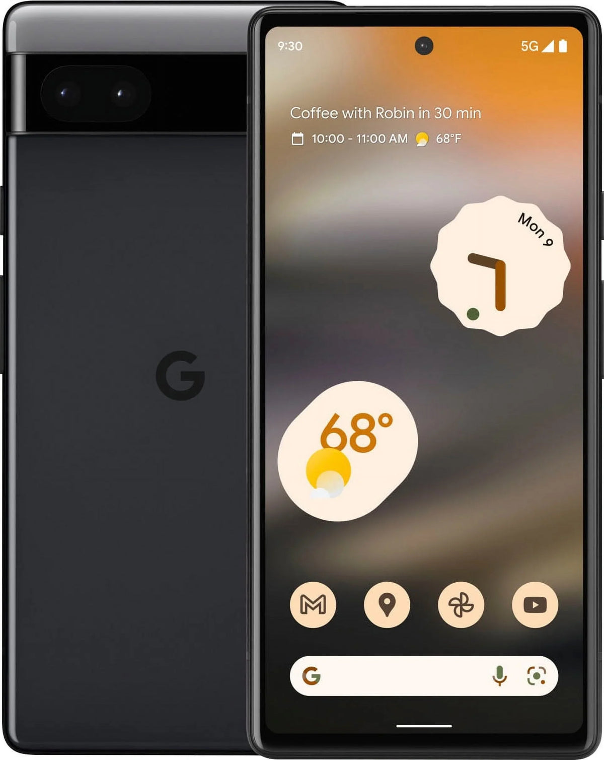 Pre-Owned Google Pixel 6A 128GB &T Locked (Refurbished: Good)