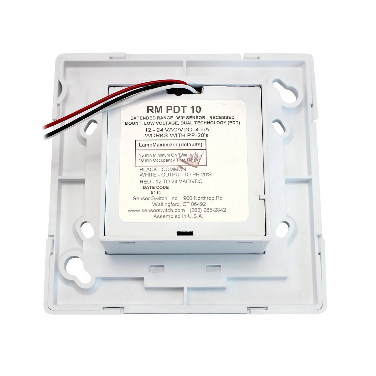 Sensorswitch Occupancy Sensor,/Mic,2463sq ft,White    10