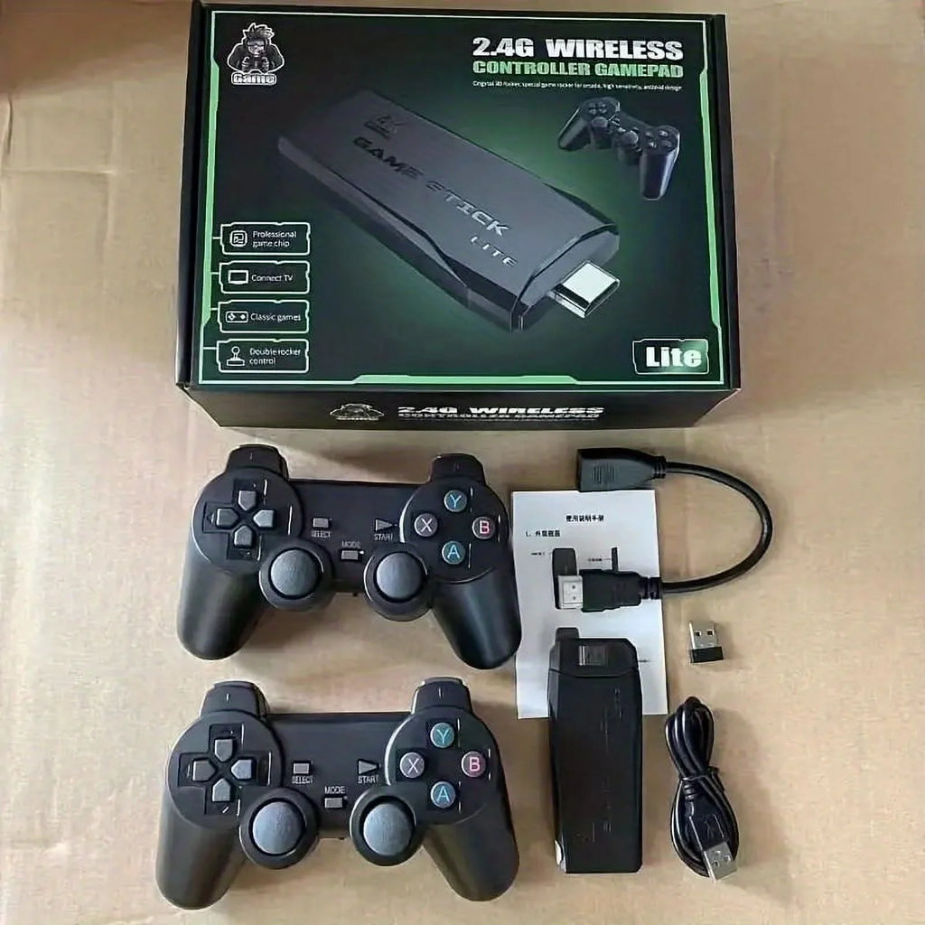 Wireless Retro Game Console - 64GB, 9 Emulators, 4K  Output