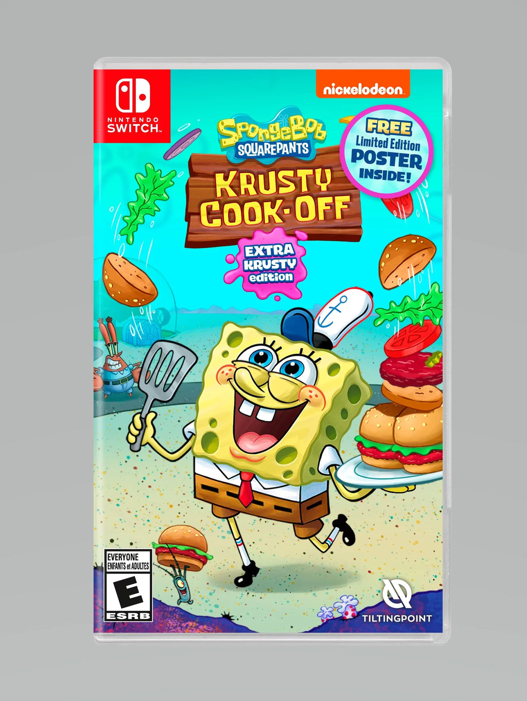 SpongeBob Krusty Cook-Off Extra Krusty Edition, Nintendo Switch, Nighthawk Interactive, 812303018978