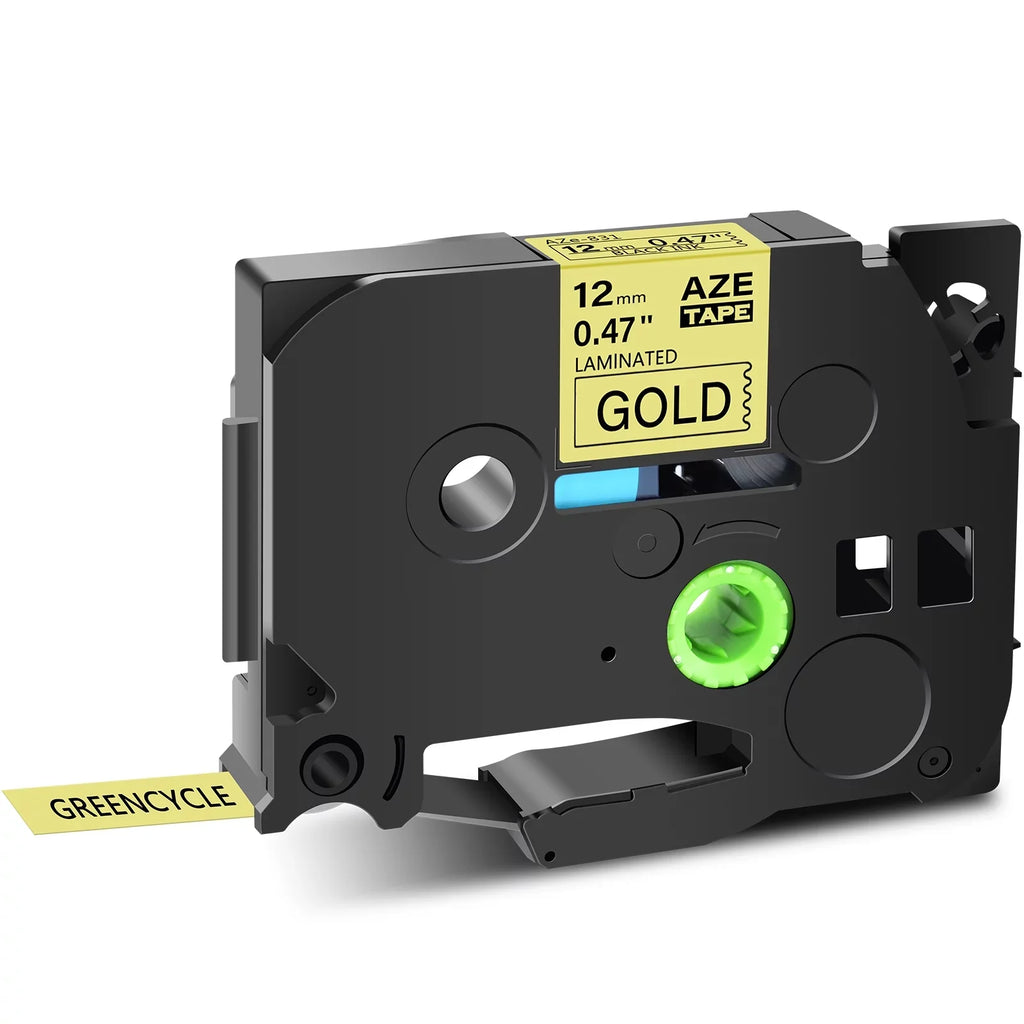 40PK Compatible for Brother P-touch Black on Gold 12mm  TZe TZe-831 -831 TZ831 TZe831 Laminated Label Tape