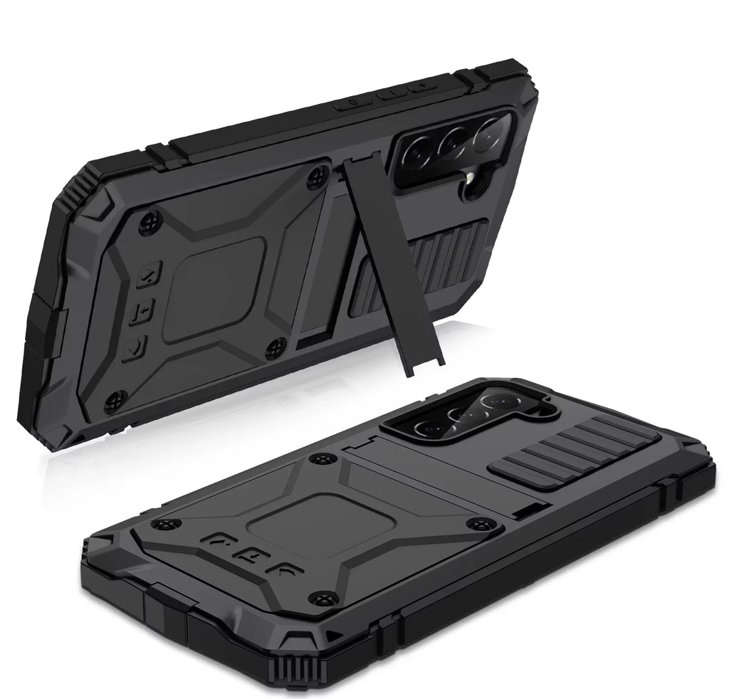 Casetego for Samsung Galaxy S22 Plus Case,Built in Kickstand Heavy Duty Military Grade Rugged Shockproof Protective Cover,Black