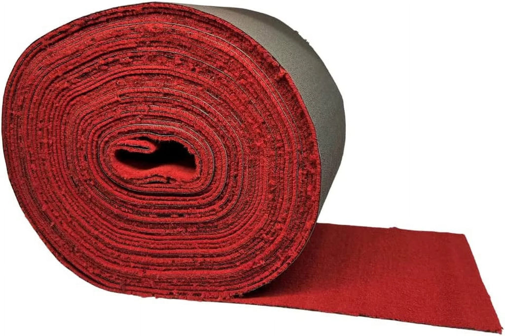 Carpet by the Foote 1 Roll 12 inches X 100 feet 20 Ounces  stabilized Polypropylene Real Tufted Carpet  Red Boat Trailer Bunk Carpet.