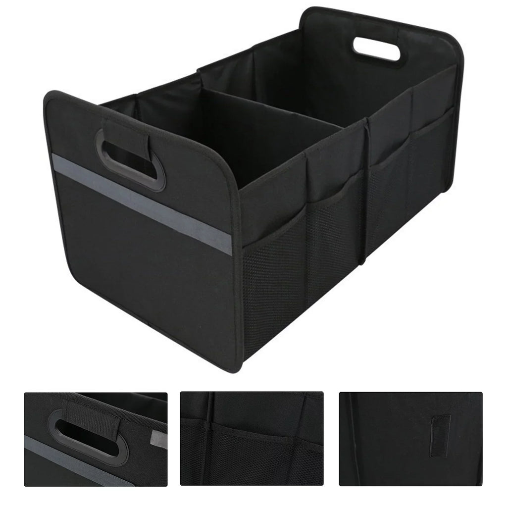 Pinnaco Car Trunk Organizer Oxford Cloth Storage Box 55L - Keep Your Automotive Cargo Organized on the Go!