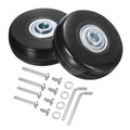 Uxcell Luggage Wheels Replacement 51 x 17 mm/2" x 0.7" for Suitcase, Black, 2 Set