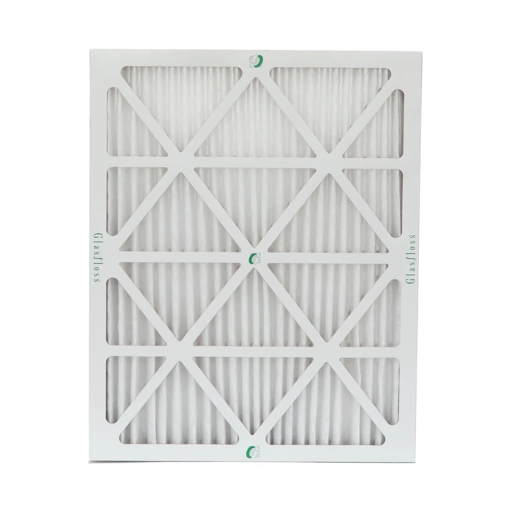 18x24x2  10 Pleated  Furnace Air Filters by Glasfloss Industries. ( 8 Pack ) Exact Size: 17-1/2 x 23-1/2 x 1-3/4