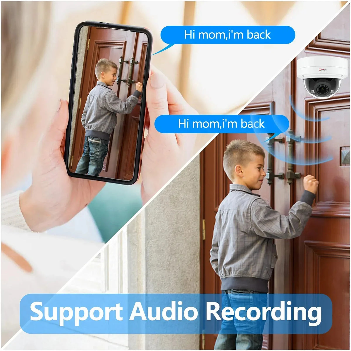 8MP  Camera 4X Zoom Camera Support Human Vehicle Detection 30m  Distance Built in Mic H.265 IP66