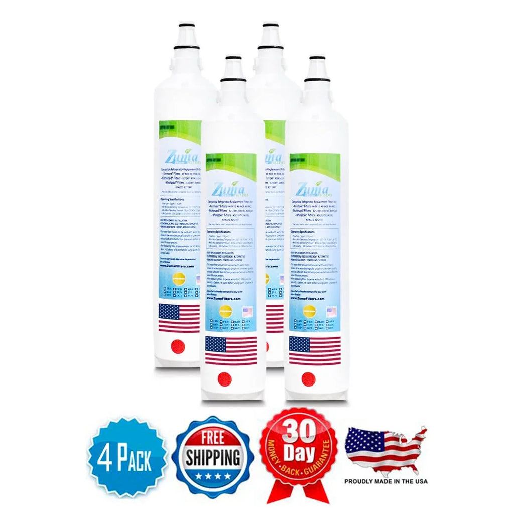 Brand , Water Filters , Model # ZWFZ1-RF750 , Compatible with Subzero® BI36UFDIDSPH - 4 Pack - Made in U.S.A.