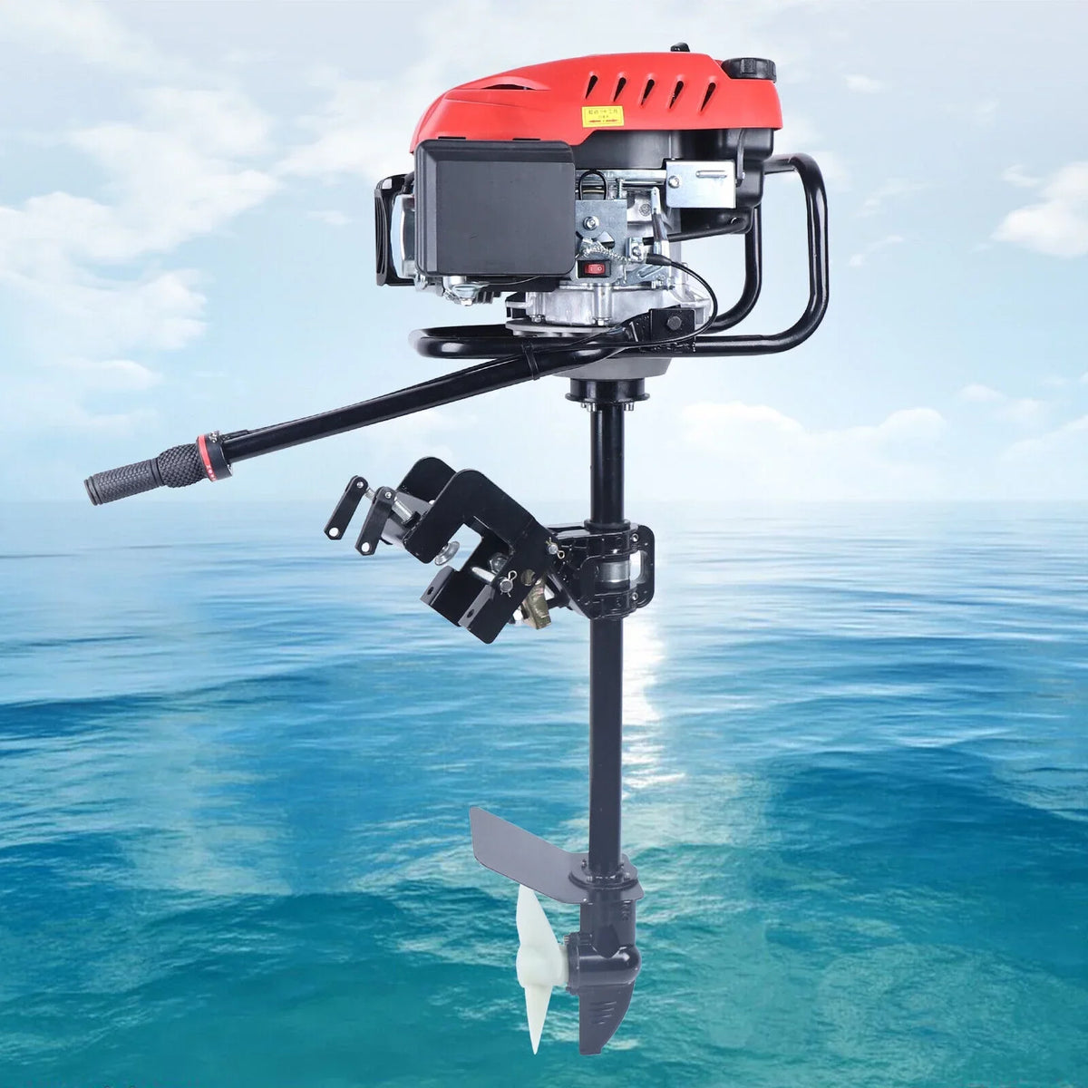 Outboard Motor 4 Stroke 6  Heavy Duty Boat Engine  Air Cooling System 173CC
