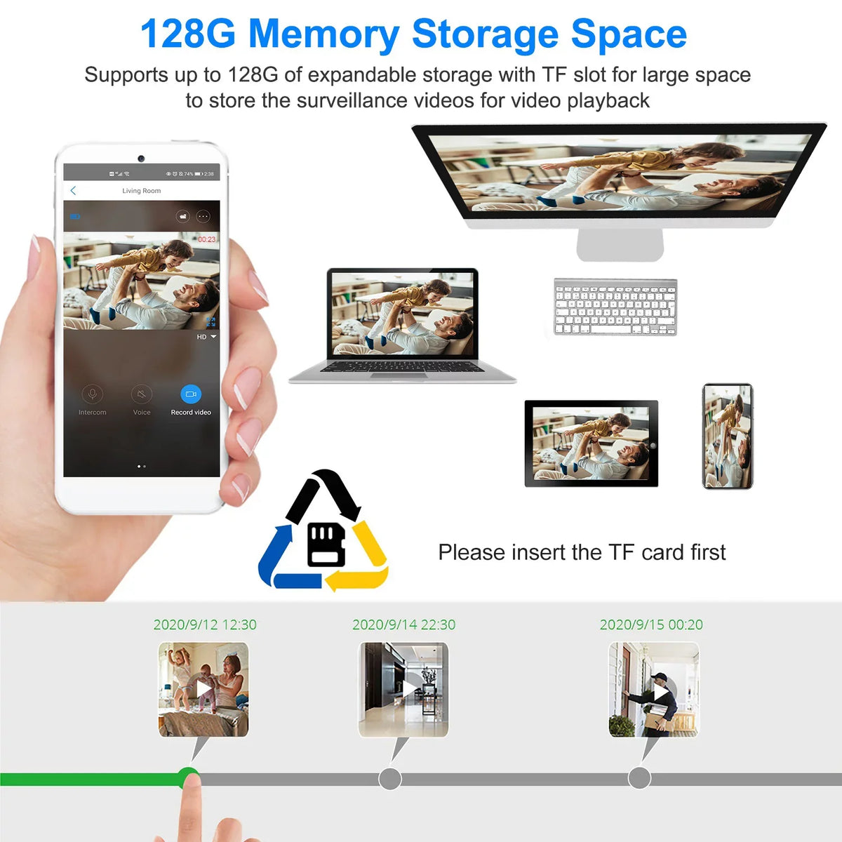 iNova 1080P  WiFi  Camera Two-Way Audio Security Surveillance Camera IP65 Waterproof