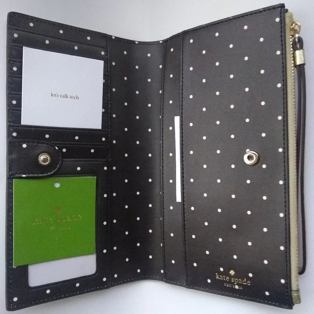 Kate Spade Blake Street Dot Eliza Wristlet Wallet Gold