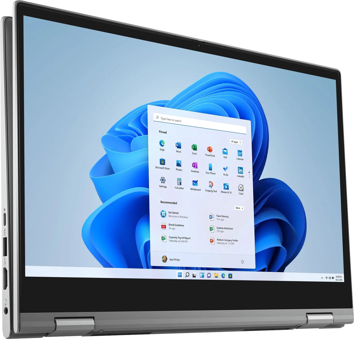 Dell Inspiron 5000 2-in-1 Laptop / 14"  Touch-Screen / 11th Gen Intel Core i3-1115G4/ 8GB DDR4/ 256GB / Webcam/ WiFi 6/ Bluetooth/ Win 10/Platinum Silver/ with UltraTech Mouse Pad Bundled
