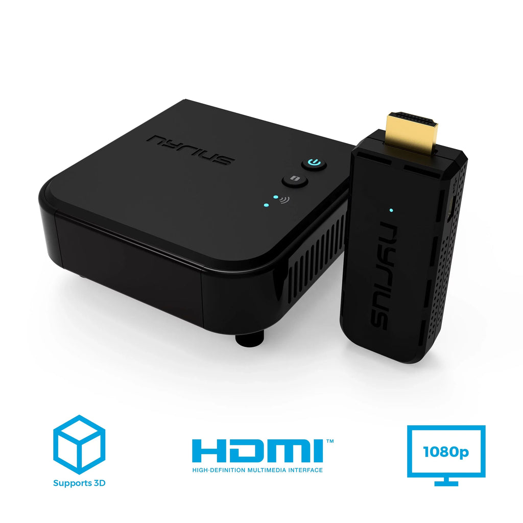 Nyrius Aries Pro Wireless  Transmitter and Receiver to Stream  1080p 3D Video from Laptop, , Cable, Netflix, YouTube, PS4, Drones, Pro Camera, to /Projector/Monitor - 5 Pack