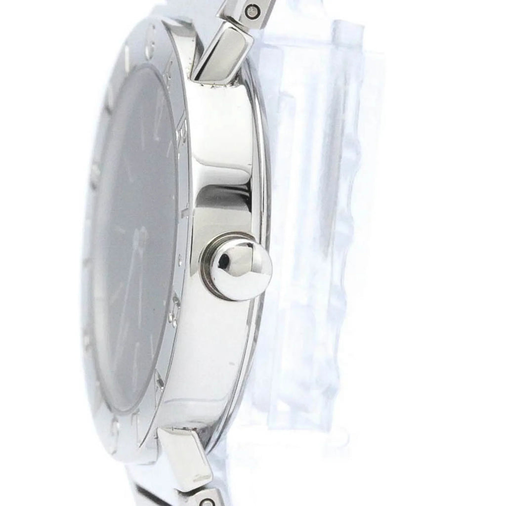 Pre-Owned Polished  Bvlgari Bvlgari Steel Quartz Unisex Watch BB30SSD BF565431 (Good)