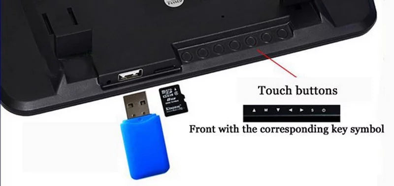 Full  7" inch   Car Monitor Car RearView Mirror with Built-in Bluetooth Mp5  Photo Display   Slot
