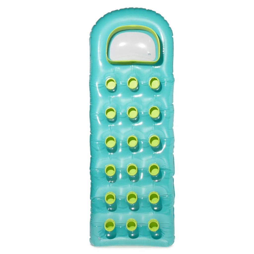 Suntanner 18 Pocket Swimming Pool Beach Lounge Floating Raft  Comfortable built in contoured pillow