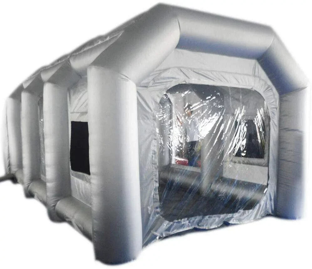 Inflatable Spray Booth 2 Filter System Portable Paint Tent Mobile Car Paint Booths  20x10x8