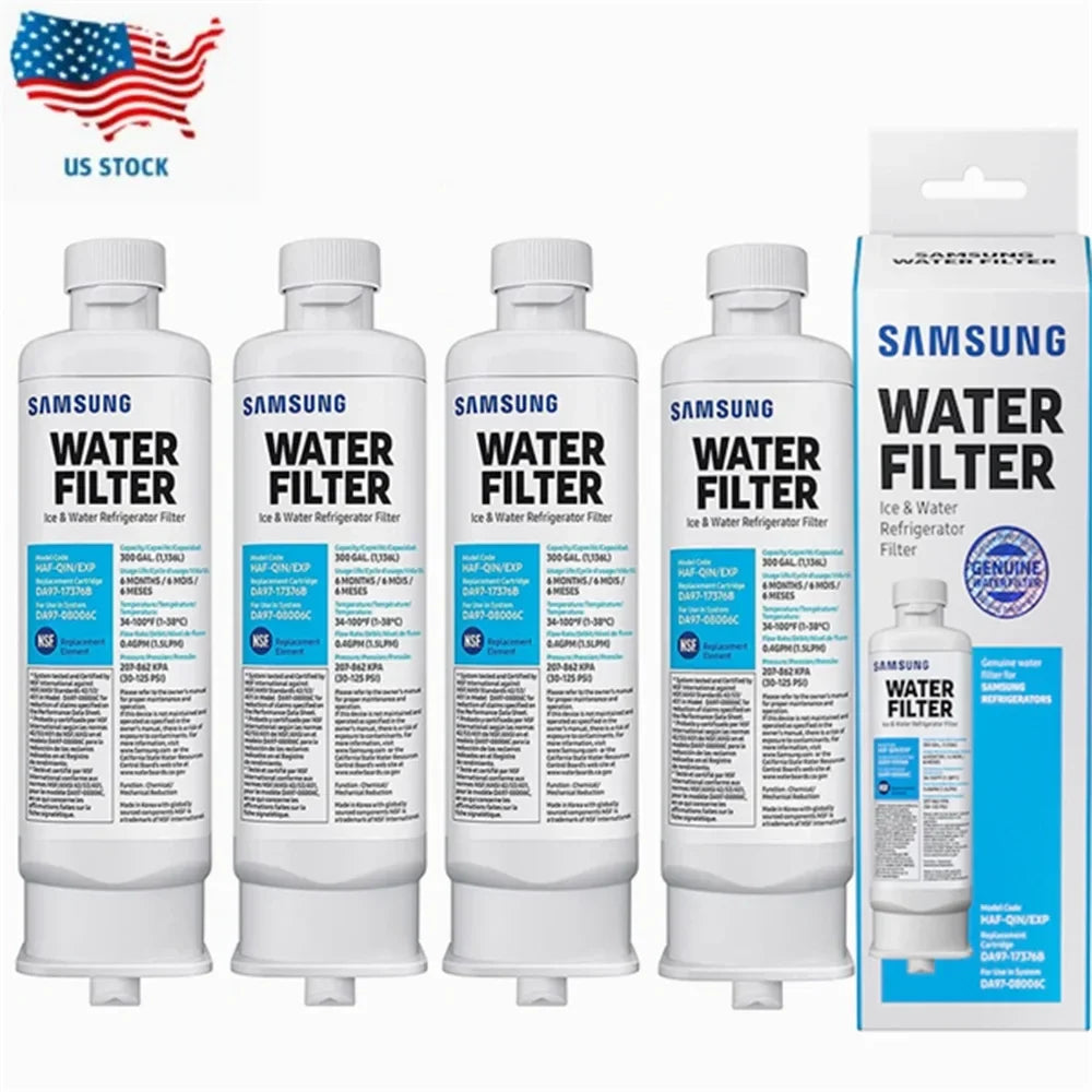 4 Pack Compatible with DA97-17376B, DA97-08006C, -, -/ Refrigerator Water Filter