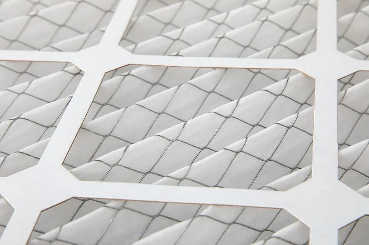 6 Pack of 14x14x1  10 Pleated Air Filters by Glasfloss. Actual Size: 13-1/2 x 13-1/2 x 7/8
