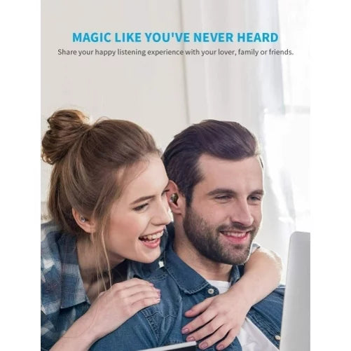 Wireless Earphones  True Stereo Earbuds Headphones w Mic Charging Case  Display A7Q for Motorola Moto E (2020), One 5G, Razr (2020) (2019), Edge (2021) - Nokia 3.1, 7.1, X100, C5 Endi