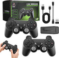 Retro Game Console, Nostalgia Stick Game,Wireless Retro Play Game Stick,Plug and Play Video Game Stick Built in 20000+ Games,4K  Output,9 Classic Emulators,with Dual 2.4G Wireless Controllers(64G)