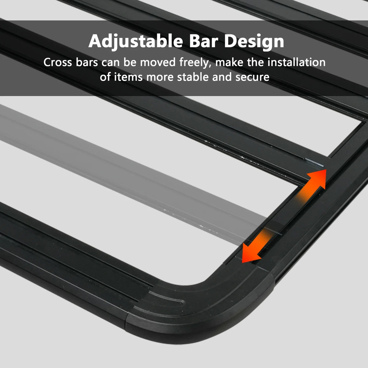 67"x52" Aluminum Car Roof Platform, Universal Rooftop Cargo Carrier System Max 660lbs Load, Black Fits for  Truck Cars