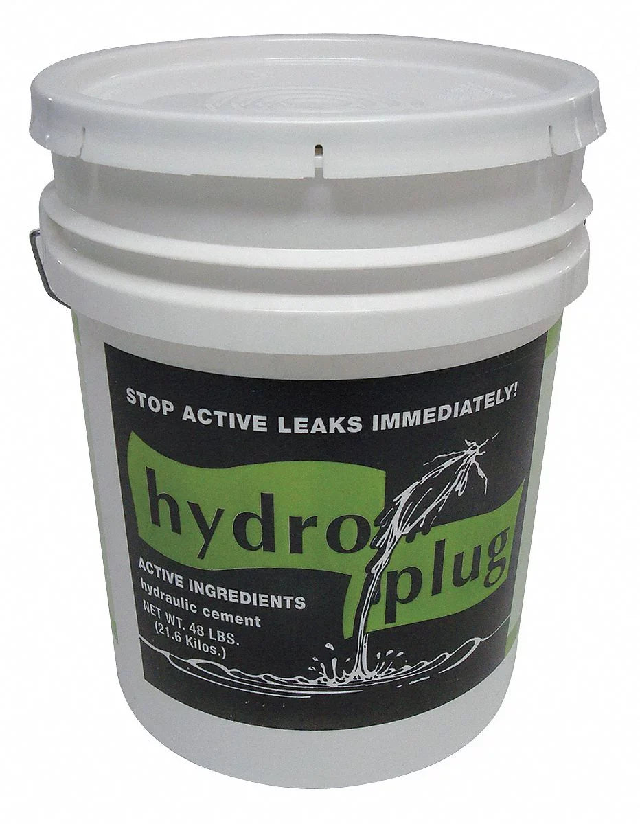 Je Tomes Hydraulic Cement,Hydroplug,48 lb  C121