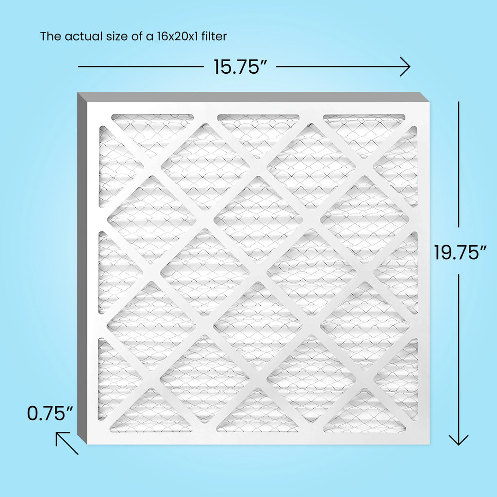 Simply Filters, 16x20x1 Air Filter,  11,  1000,  Furnace Air Filter, 6-Pack