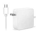 Compatible White 65W Type-C  Adapter Charger Replacement for Lenovo 300e Chromebook 2nd Gen  Type 81QC