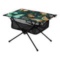 Butterfly Floral Leave Camping Folding Table Portable Beach Table with Storage Bag Compact Picnic Table for Outdoor Travel Fishing