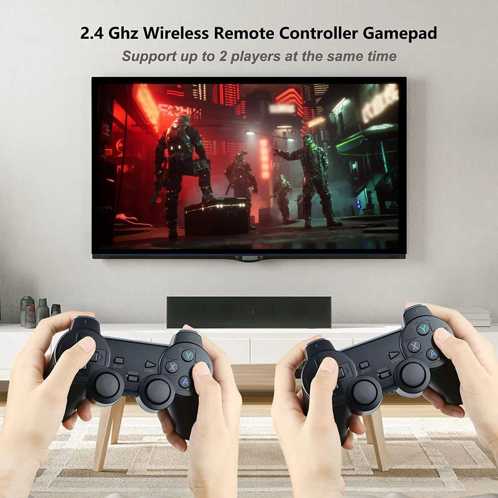 Retro Game Stick - Retro Game Console Revisit Classic Games with Built-in 9 Emulators, 20,000+ Games, 4K  Output, and 2.4GHz Wireless Controller for  Plug and Play(64G)
