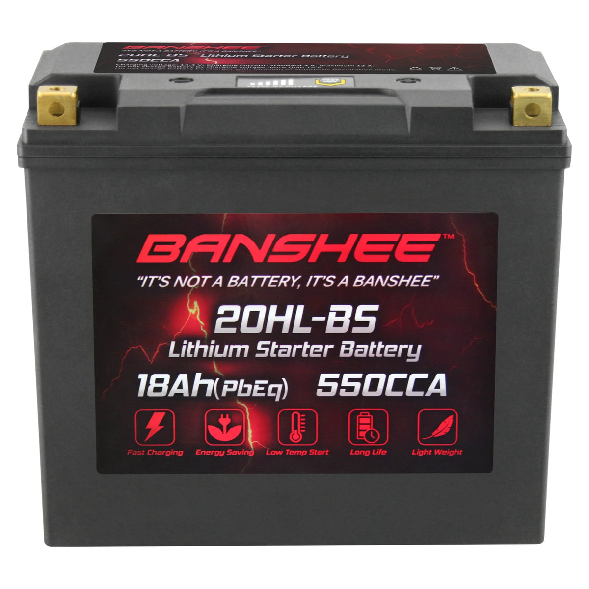Banshee 20L- LiFePO4 Motorsports Battery Compatible with Yamaha VX1100D WaveRunner V1 Sport 2015 to 2015