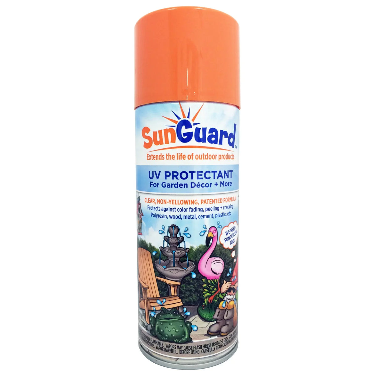 Protectant Spray for Outdoor Decor, Furniture & More (6-Pack) Prevents Fading Peeling and Cracking