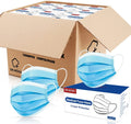 1000Pcs  Made Disposable Face Masks Blue, 3-Ply Breathable Protective Masks