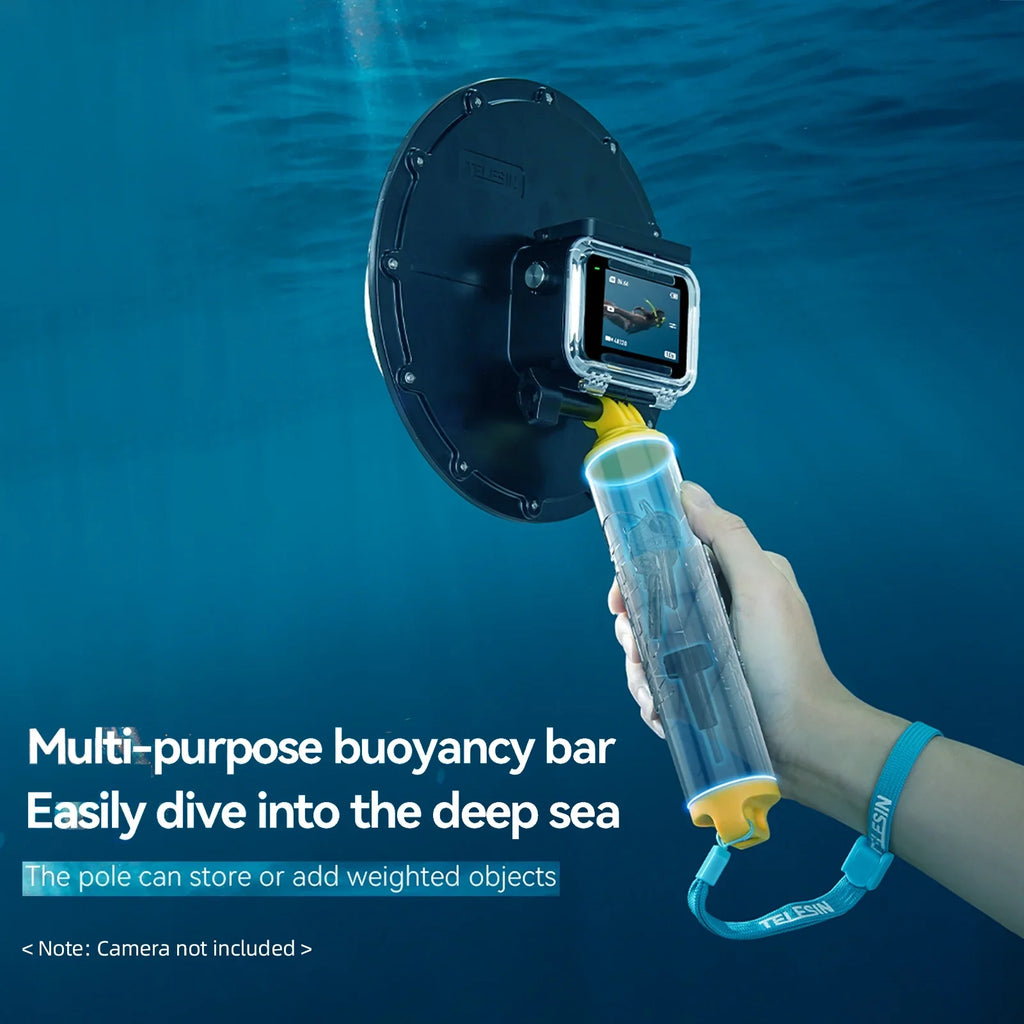 Dome Port,Wrist Osmo 3/4 30m/98.4ft Waterproof Camera Handle Wrist Osmo Camera With Handle With Handle Wrist Telesin Port 30m/98.4ft Waterproof Camera With Port 30m/98.4ft Waterproof