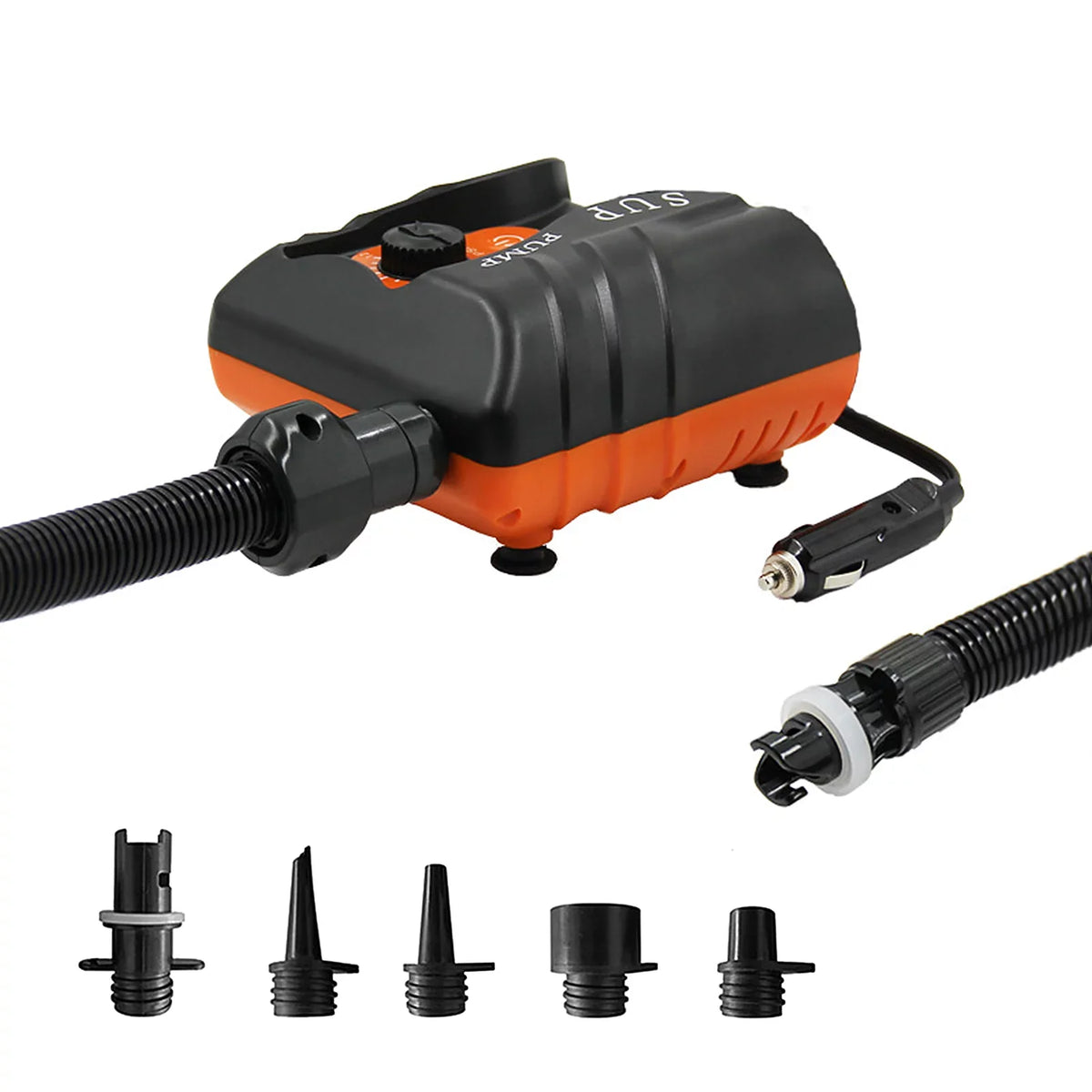 Reliable 16  Electric Air Pump with 6 Nozzles for Inflatables and Boats at ammoon