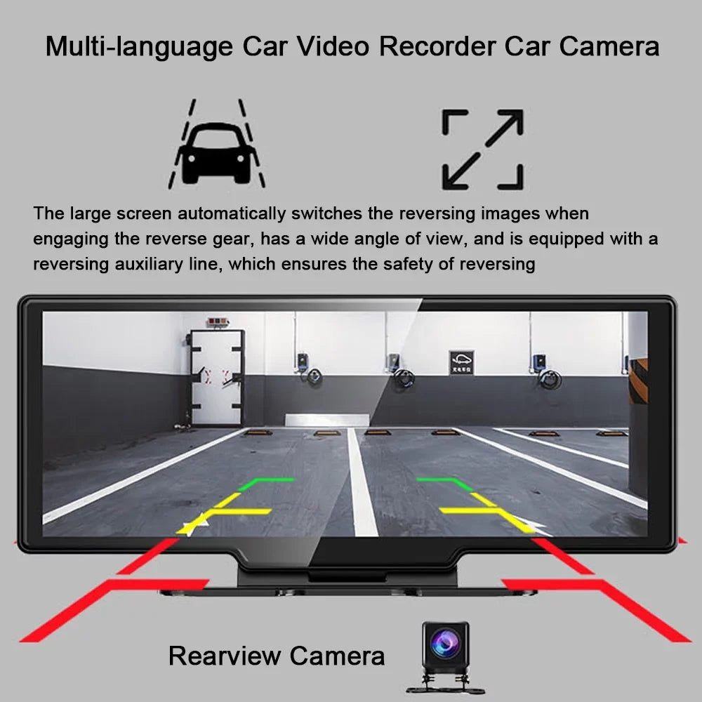 Nebublu Car Console,Car Rearview  Car 10.26in Car Video Car Auto Rearview Camera  Nebublu Arealer Auto Camera Car