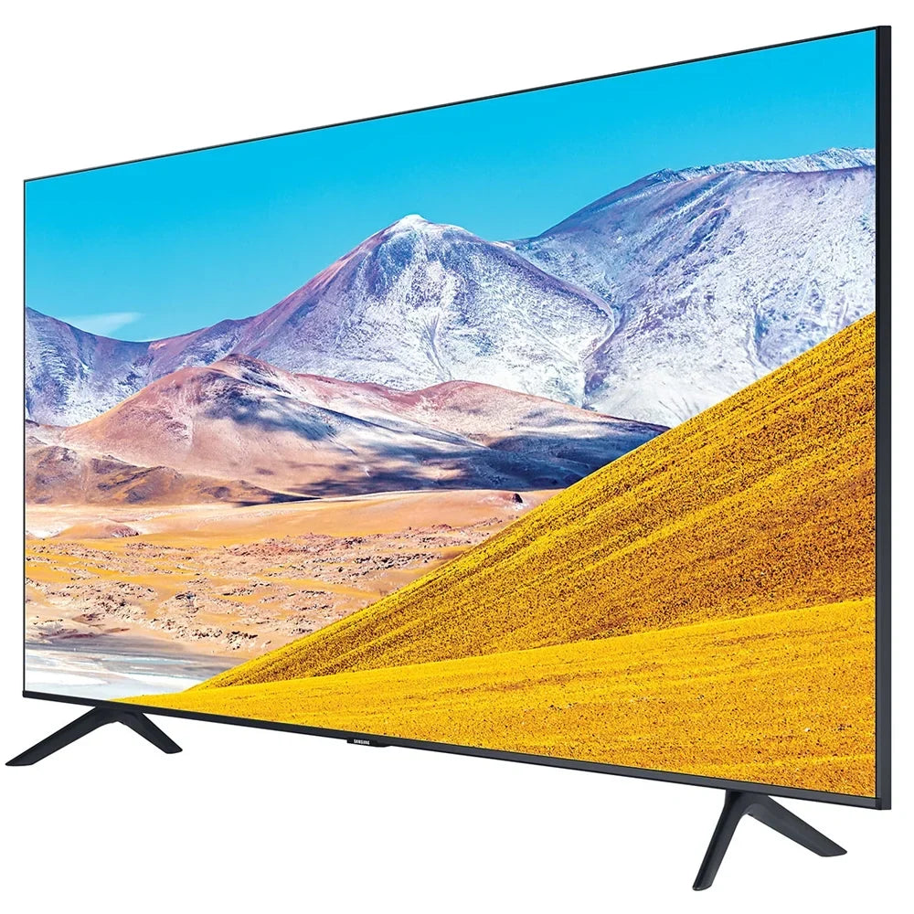 Samsung UN85TU8000 85" TU8000 4K Ultra  Smart   (2020 Model) with Deco Gear Home Theater Soundbar, Wall Mount Accessory Kit and  Cable Bundle (UN85TU8000FXZA 85TU8000 85 Inch )